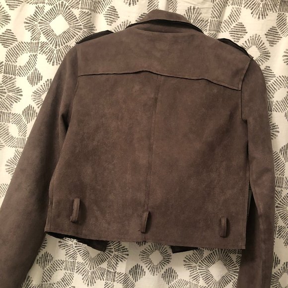 Suede cropped jacket - Picture 5 of 5